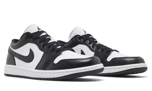 Air Jordan 1 Low Panda Black White Leather Women's Sneakers