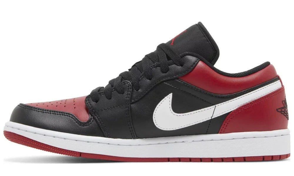 Nike Air Jordan 1 Low Alternate Bred Toe Red Black Sneakers