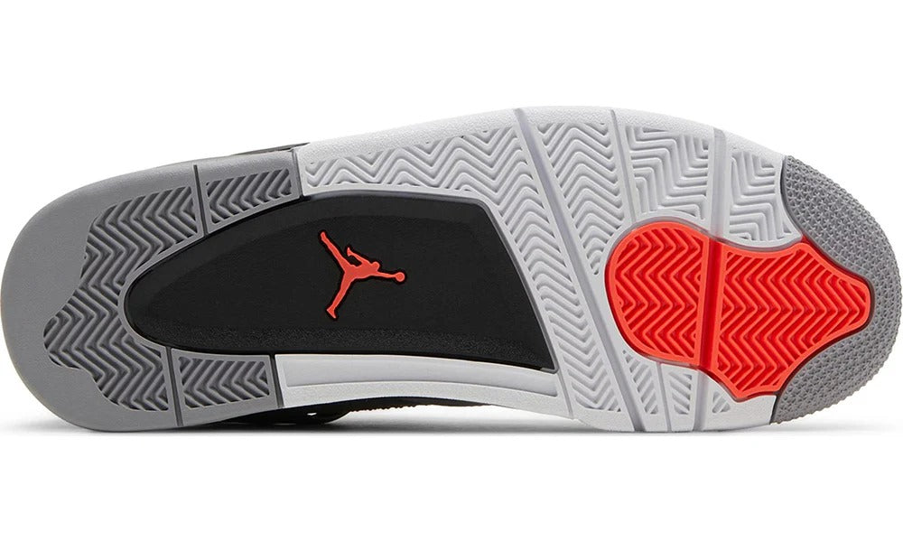 Nike Air Jordan 4 Retro Infrared Charcoal Grey Basketball Sneakers