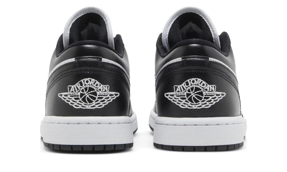 Air Jordan 1 Low Panda Black White Leather Women's Sneakers