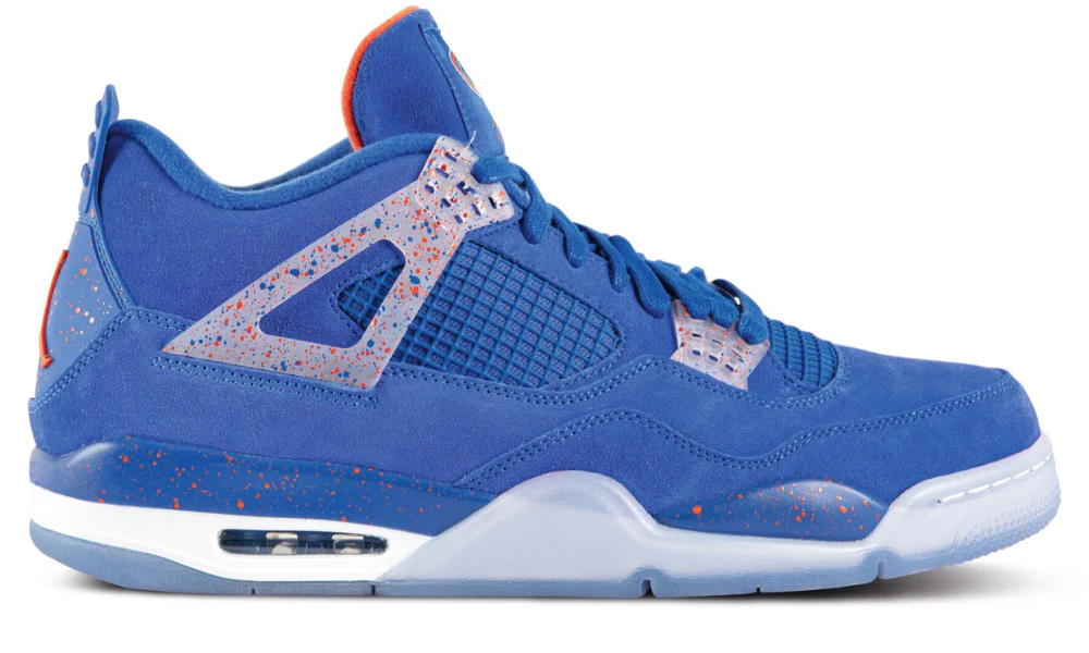 Nike Air Jordan 4 Retro Florida Gators PE Blue Suede Basketball Shoes