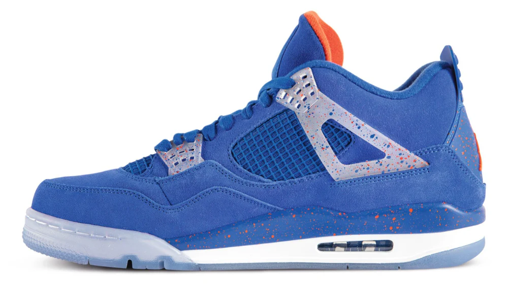 Nike Air Jordan 4 Retro Florida Gators PE Blue Suede Basketball Shoes